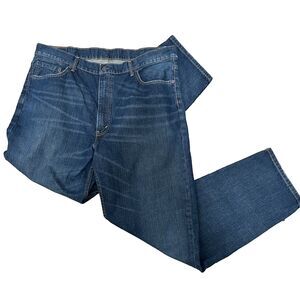 Levi's 550 Jeans Mens 42x34 Relaxed Fit Blue Denim Classic Straight Whisker